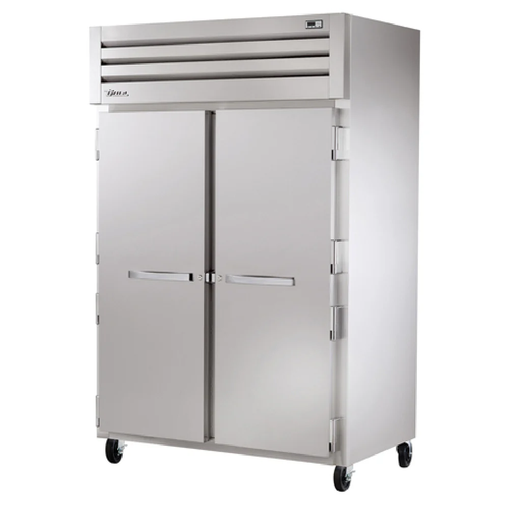 True Refrigeration STG2R-2S-HC 52 Inch Reach-In Refrigerator Electric with Stainless Steel Front Aluminum Interior 2 Sections with Cam Lift Hinges True Refrigeration STG2R-2S-HC 52 Inch Reach-In Refrigerator Electric with Stainless Steel Front Aluminum Interior 2 Sections with Cam Lift Hinges