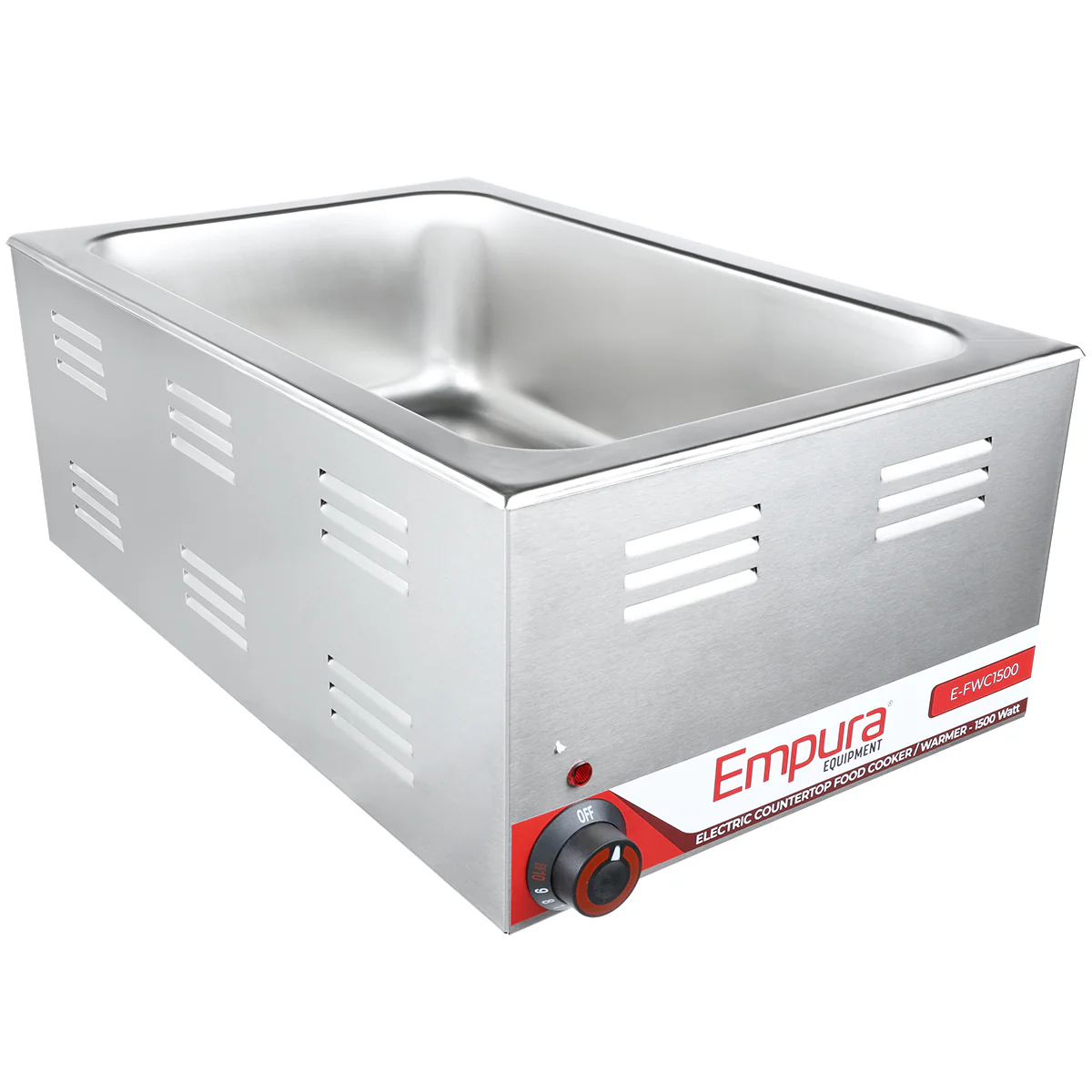 Empura Equipment E-FWC1500 14 Inch Electric Food Warmer Stainless Steel with Adjustable Thermostat