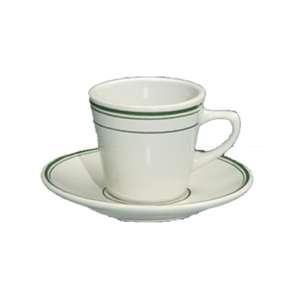 Yanco GB-1 7 Oz Green Band Cup with Ceramic Construction 36 Packs
