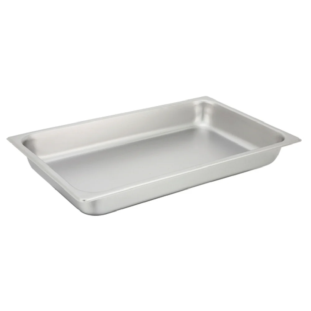 Winco SPF2 20 Inch Steam Table Pan Stainless Steel Full Size with Straight Sides