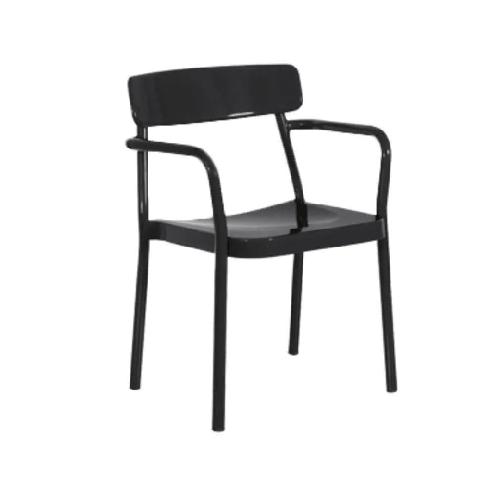 emuamericas llc E281 23 Inch Armchair Outdoor Solid Seat Aluminum with PVC Caps emuamericas llc E281 23 Inch Armchair Outdoor Solid Seat Aluminum with PVC Caps