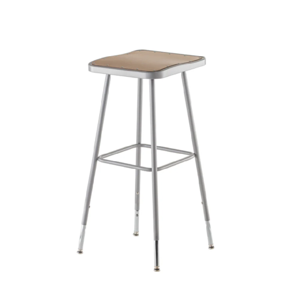 National Public Seating 6330H 14 Inch Heavy Duty Steel Stool with Contoured Seat