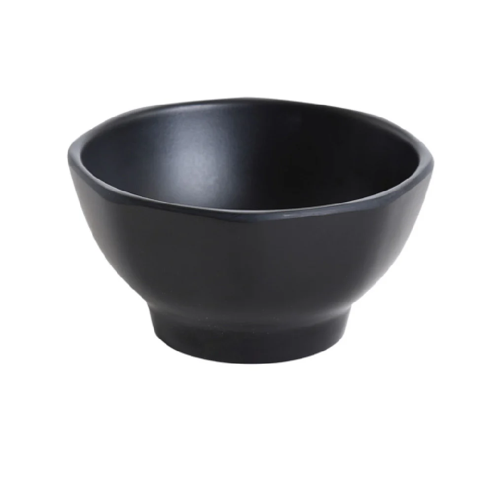 Yanco BP-3104 10 Oz Black Pearl Miso Soup Bowl Round Dishwasher Safe Melamine Yanco BP-3104 10 Oz Black Pearl Miso Soup Bowl Round Dishwasher Safe Melamine