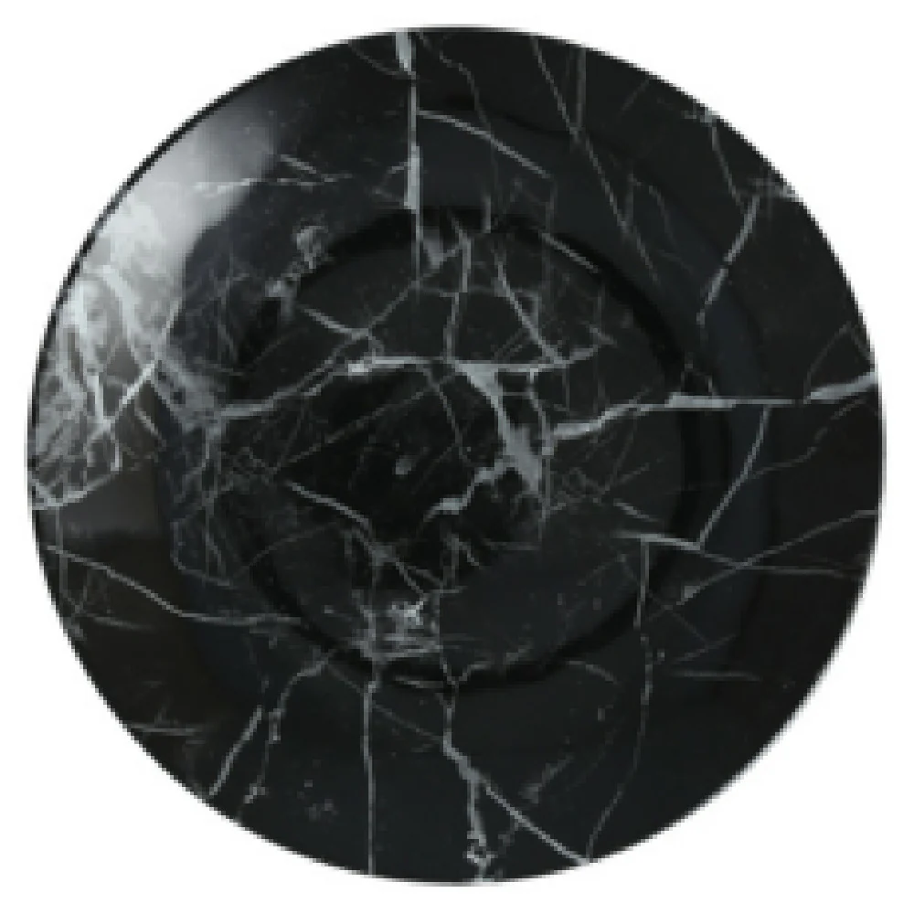 Fortessa DV.MD.HH1679BD 8.5 Inch Black Coupe Melamine Plate Dishwasher Safe