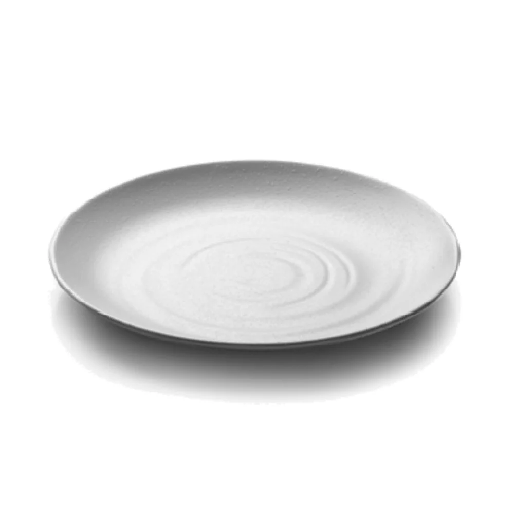 GET Enterprises JW7010-W 10 Inch Round Coupe Plate Melamine White - BPA Free