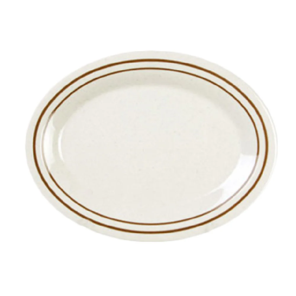 Thunder Group AD221AA 11-1/2 Inch Oval Platter 14 Oz Break-Resistant Melamine