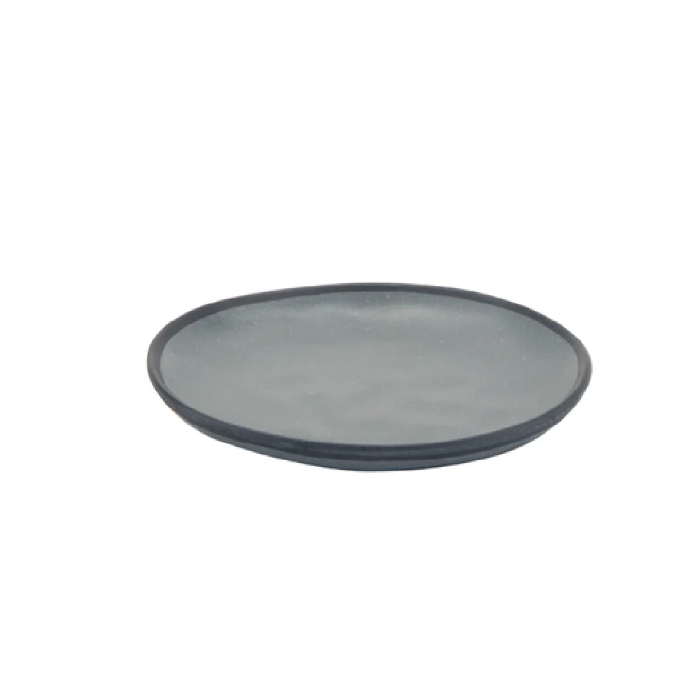 GET Enterprises CS-70-GR 7 Inch Round Bread Plate Melamine Gray Dishwasher Safe GET Enterprises CS-70-GR 7 Inch Round Bread Plate Melamine Gray Dishwasher Safe