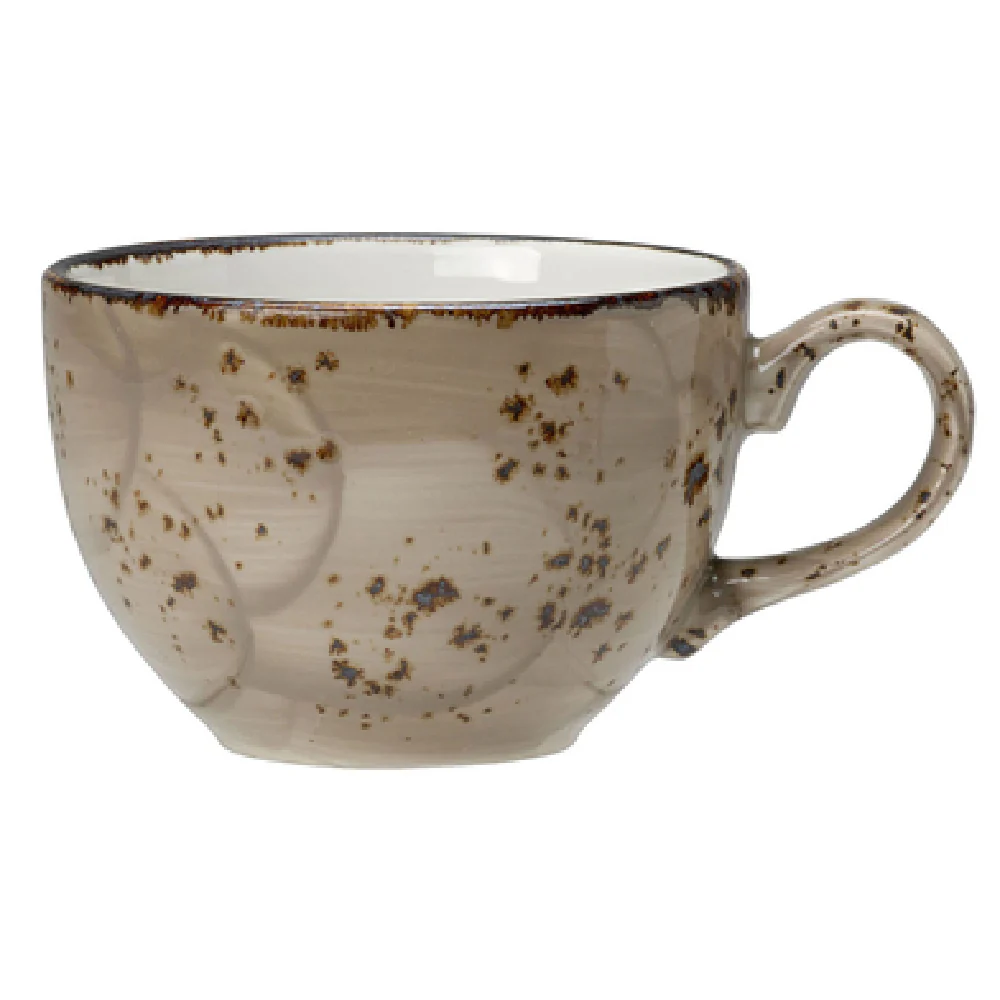 Steelite 11290189 8.0 Oz Low Cup Porcini Alumina Vitrified China