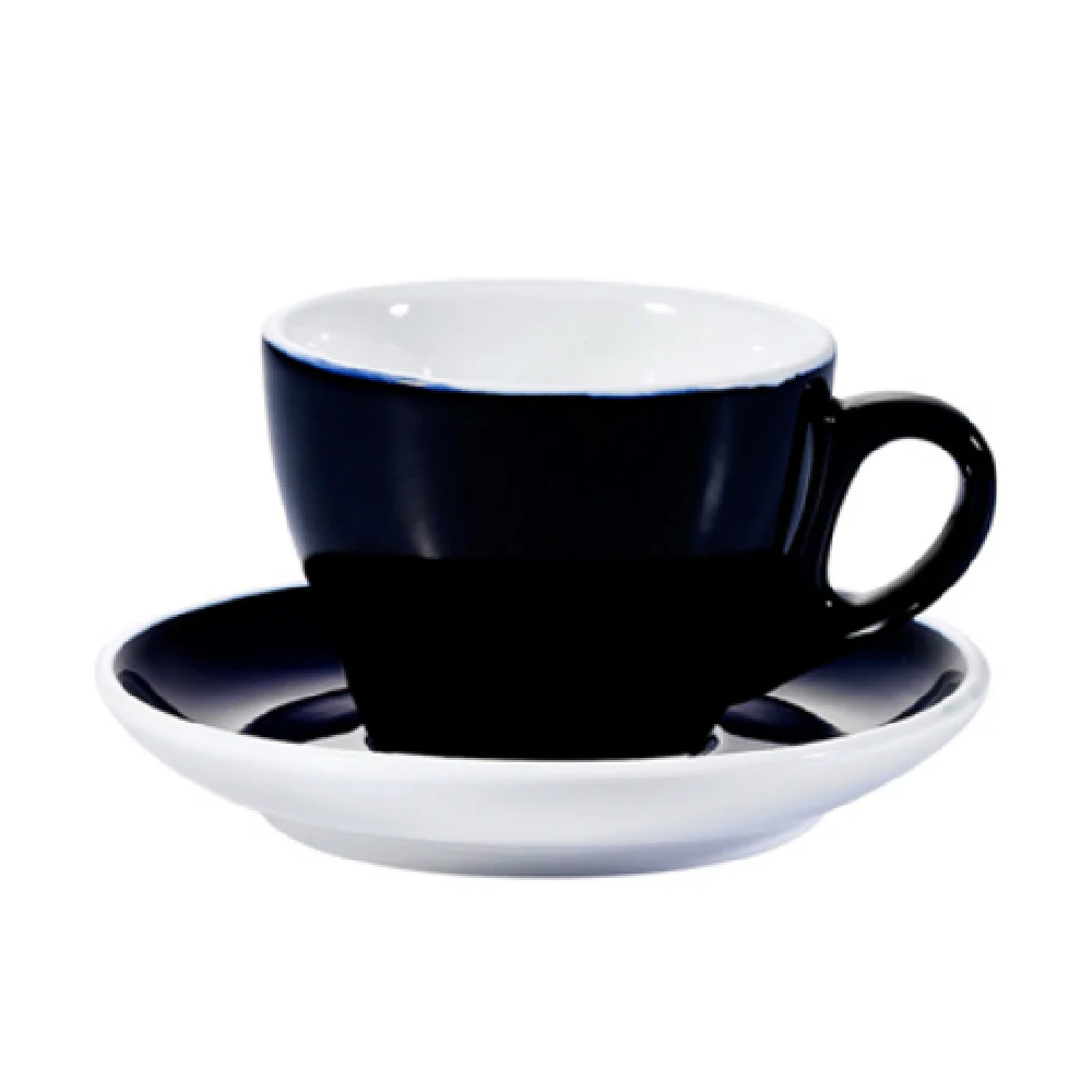 CAC China E-75-CBU 7-1/2 Oz Cup and Saucer Set Porcelain Cobalt Blue 36 Packs