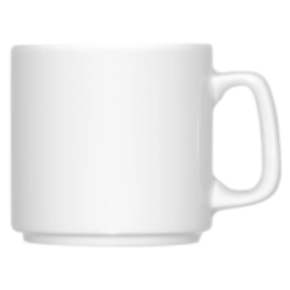 BauscherHepp 115627 9.12 Oz Cup Porcelain 3 Inch Diameter White Finish