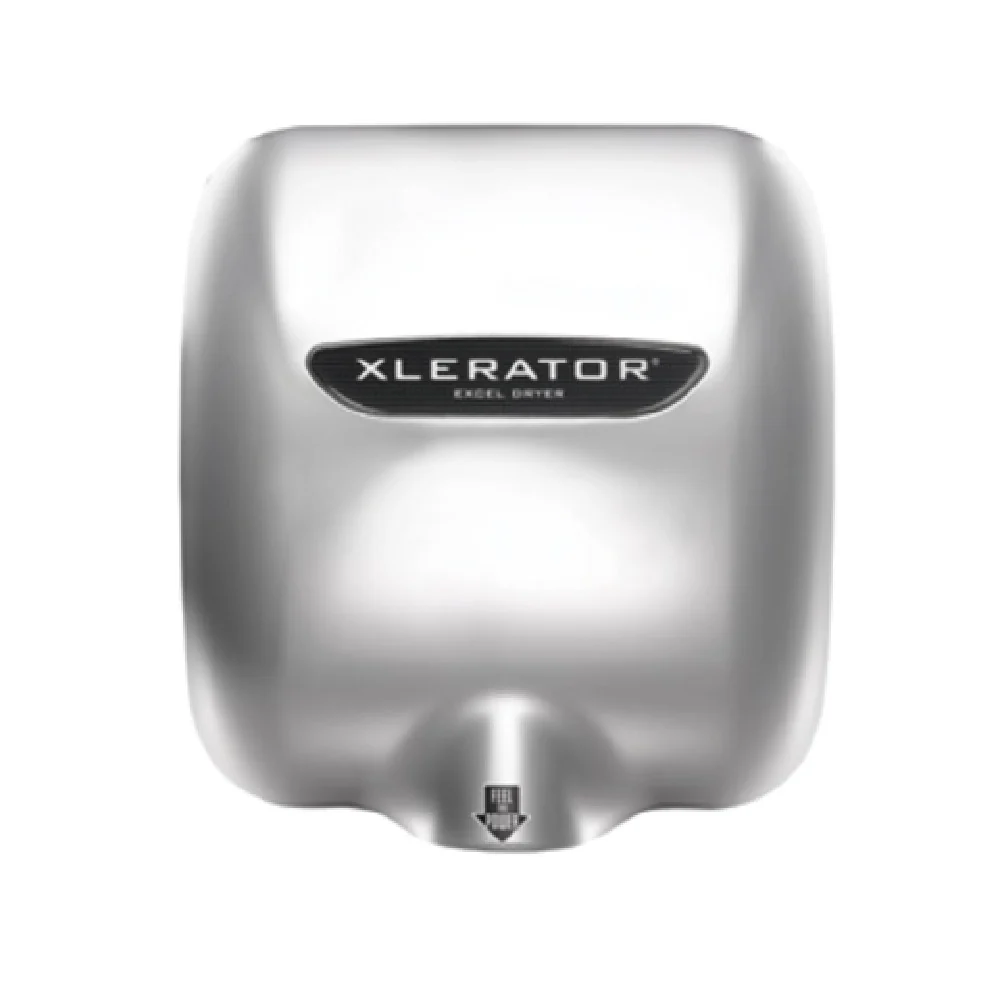 Excel Dryer XL-C_110-120/50/60/1 Chrome Plated Hand Dryer 11.75 Inch with Adjustable Speed and Sound Control