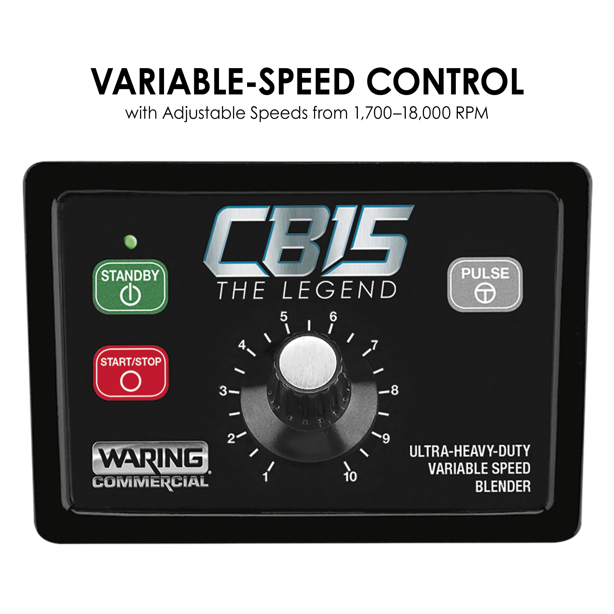 Waring CB15V The Legend One-Gallon Food Blender with Variable-Speed and Stainless Steel Container Waring CB15V The Legend One-Gallon Food Blender with Variable-Speed and Stainless Steel Container