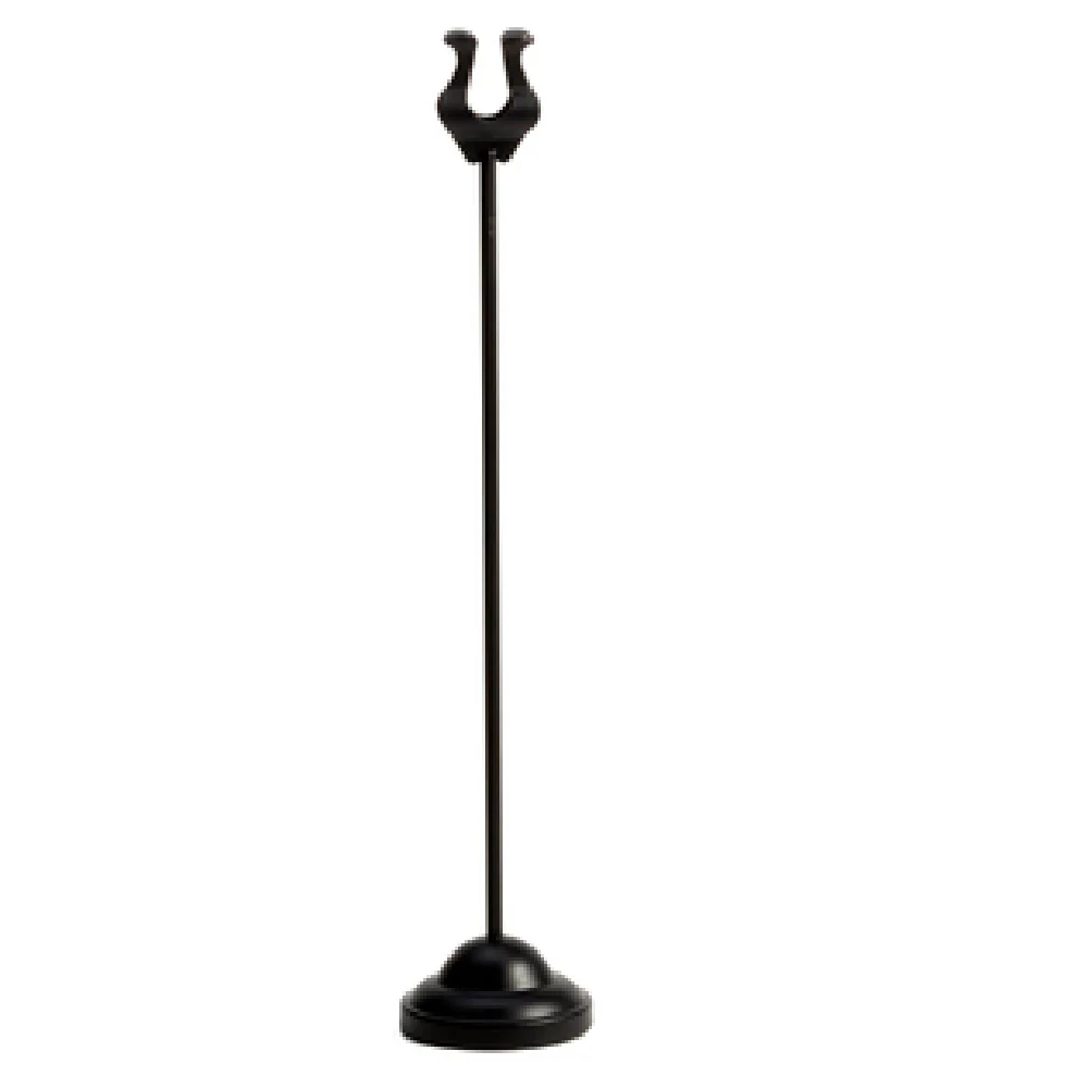 American Metalcraft HPBL12 2-1/4 Inch Dia Harp Clip Number Stand Metal Black