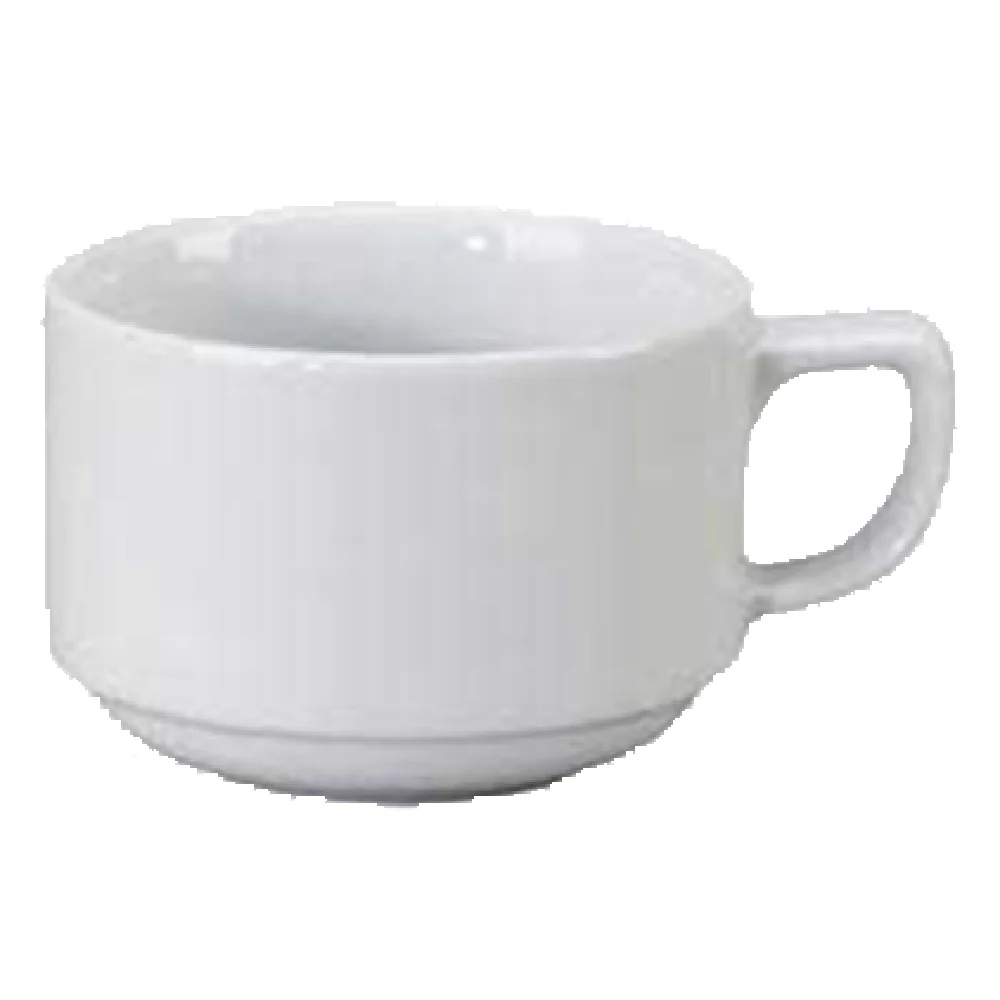 Vertex China AL-35 4 Oz Demitasse Cup Porcelain Bright White Stackable