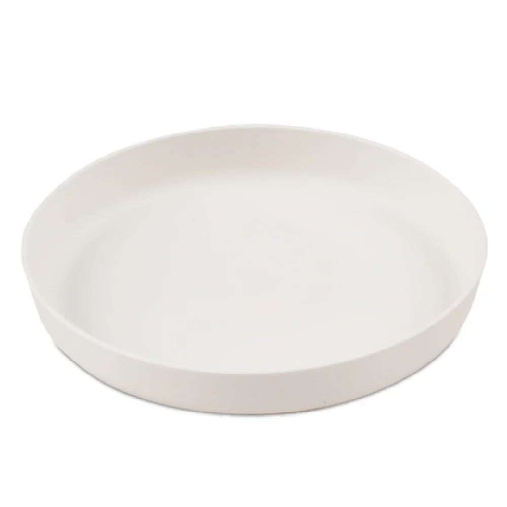 JB Prince RB307 4.72 Inch Diameter White Santo Plate Plastic Made in France