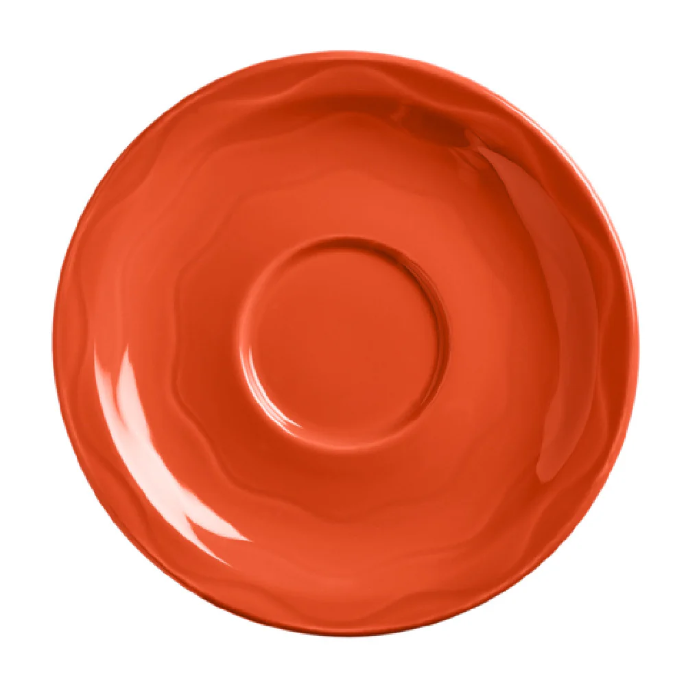 Libbey 903034201 6-1/4 Inch Diameter Round Saucer Vitrified Glazed Porcelain Cayenne Libbey 903034201 6-1/4 Inch Diameter Round Saucer Vitrified Glazed Porcelain Cayenne