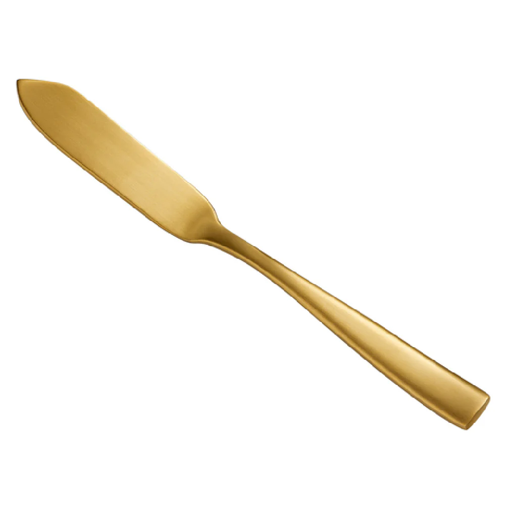 Bon Chef S3010GM 6-5/8 Inch Butter Knife 13/0 Stainless Steel PVD Coated Gold Matte Finish Bon Chef S3010GM 6-5/8 Inch Butter Knife 13/0 Stainless Steel PVD Coated Gold Matte Finish