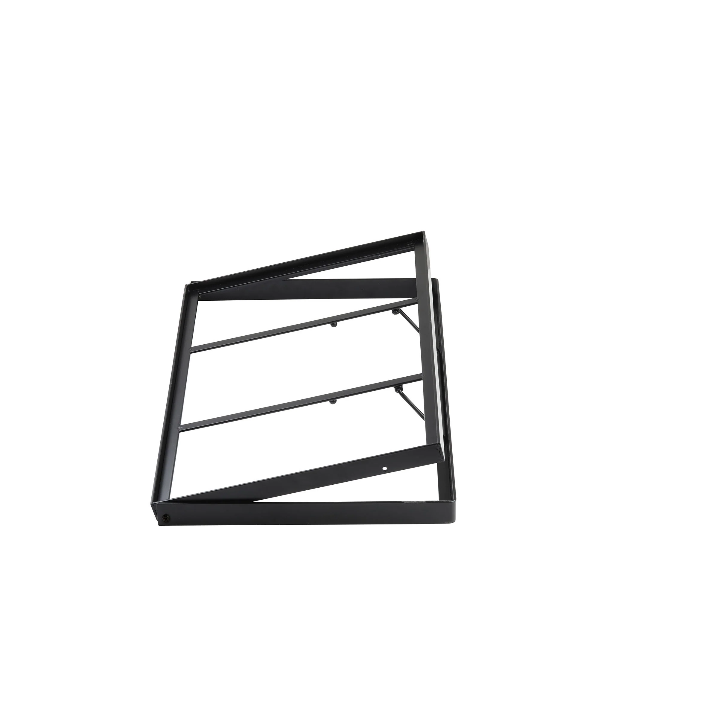 Tablecraft 11448 13-1/2 Inch Crate Stand Collapsible Powder Coated Steel Black Tablecraft 11448 13-1/2 Inch Crate Stand Collapsible Powder Coated Steel Black