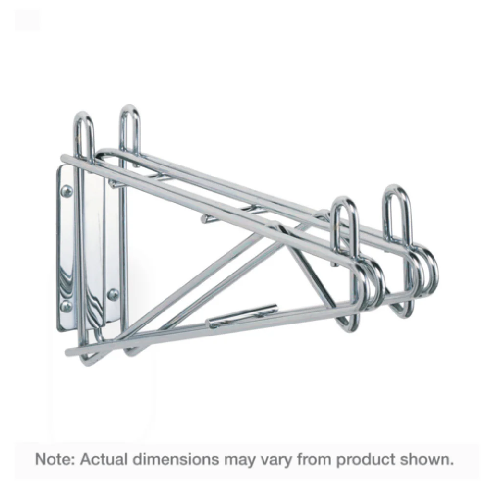 Metro 2WD21S 21 Inch Wall Mount Shelf Support Double Stainless Steel with Collars Metro 2WD21S 21 Inch Wall Mount Shelf Support Double Stainless Steel with Collars