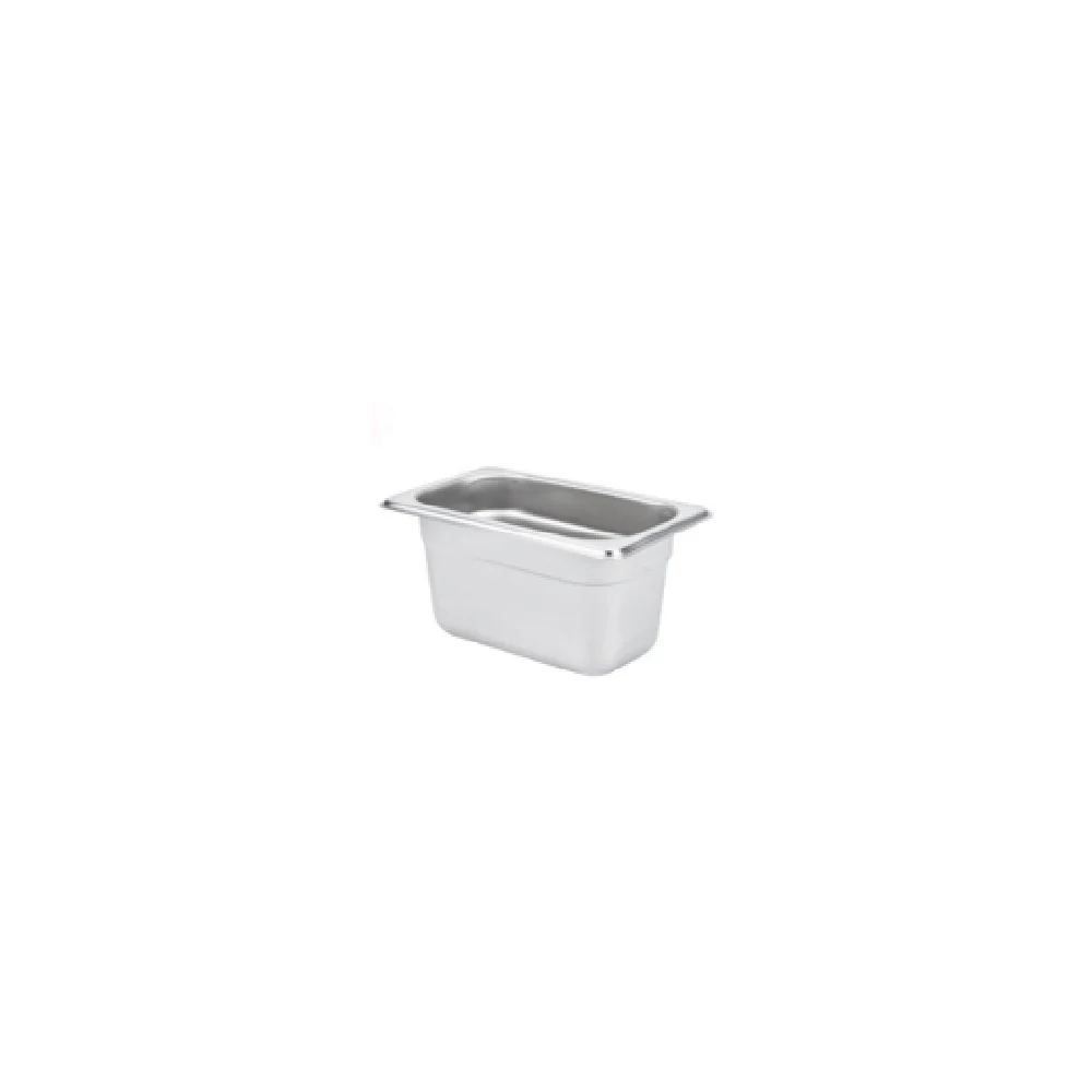 CAC China STPN-22-4 1/9-size 22 Gauge Stainless Steel Steam Pan Antijam 72 Packs