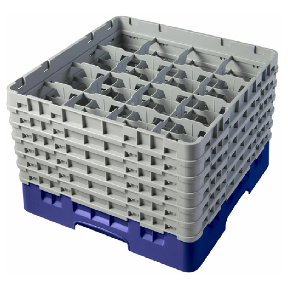 Cambro 16S1114186 19-3/4 Inch Full Size Glass Rack with 6 Gray Extenders Cambro 16S1114186 19-3/4 Inch Full Size Glass Rack with 6 Gray Extenders