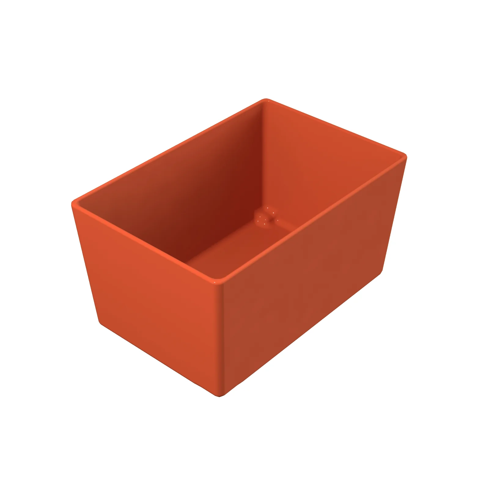 Tablecraft CW5026SNX 4.25 Qt Cast Aluminum Bowl Sunset Orange with Straight Sides