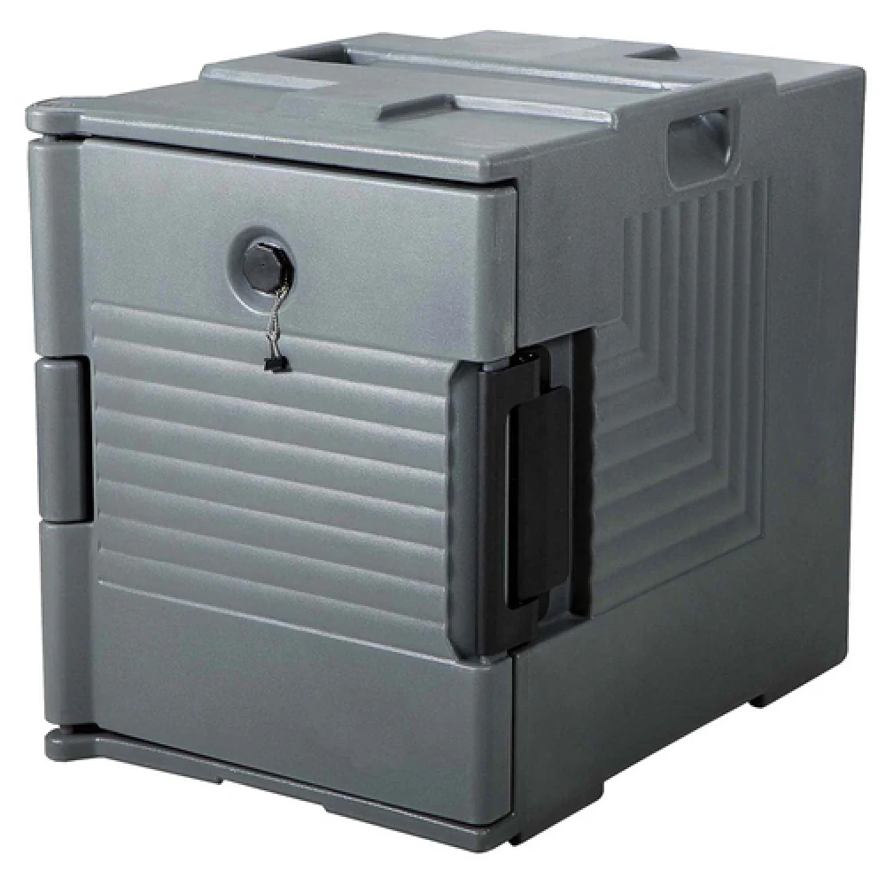 Omcan 80184 18 Inch Insulated Food Transport Container Front Load Polypropylene