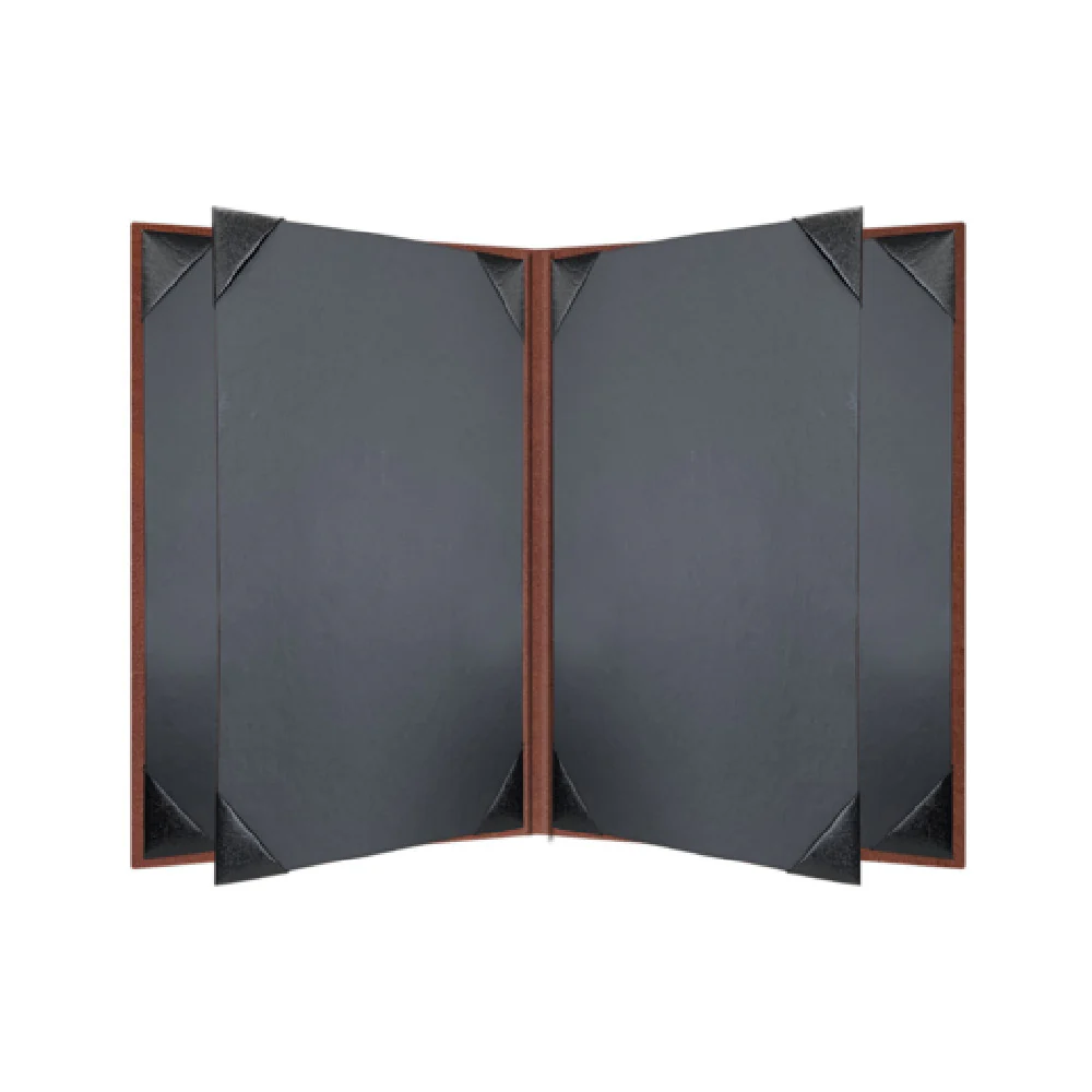 Risch LTH-6V 5.5 Inch Tuxedo Leather Padded Menu Cover Made in USA Risch LTH-6V 5.5 Inch Tuxedo Leather Padded Menu Cover Made in USA