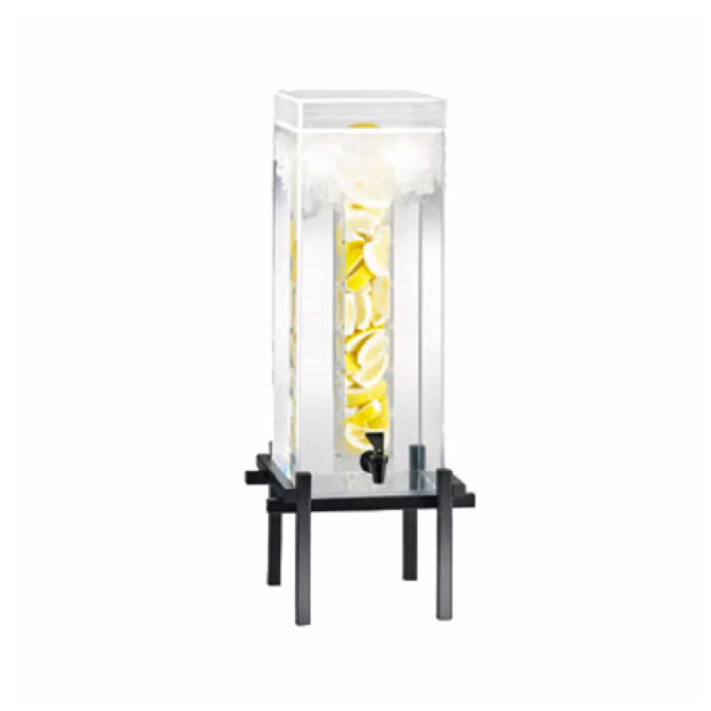 Cal Mil 1132-3INF-13 10 Inch Infusion Beverage Dispenser Black Acrylic and Metal Cal Mil 1132-3INF-13 10 Inch Infusion Beverage Dispenser Black Acrylic and Metal