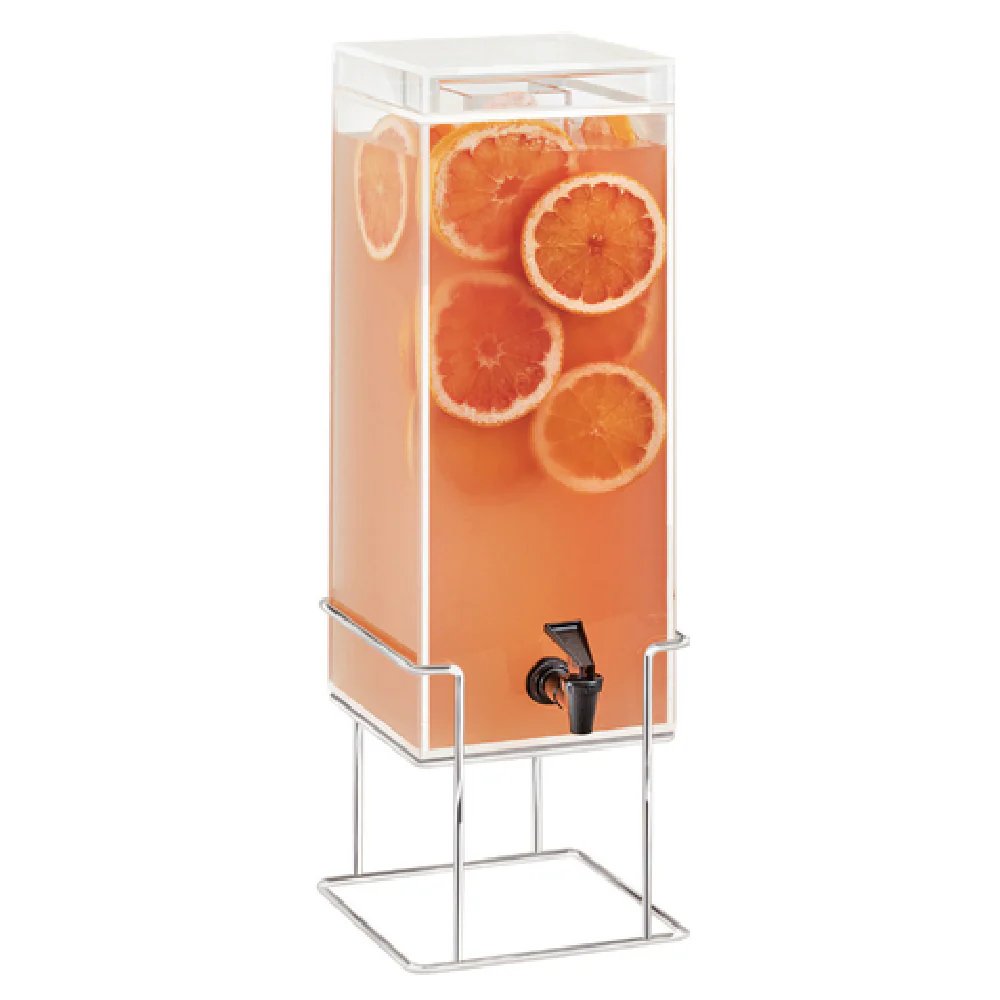 Cal Mil 22002-3INF-46 8-1/4 Inch Beverage Dispenser with Drip Tray and Infusion Chamber