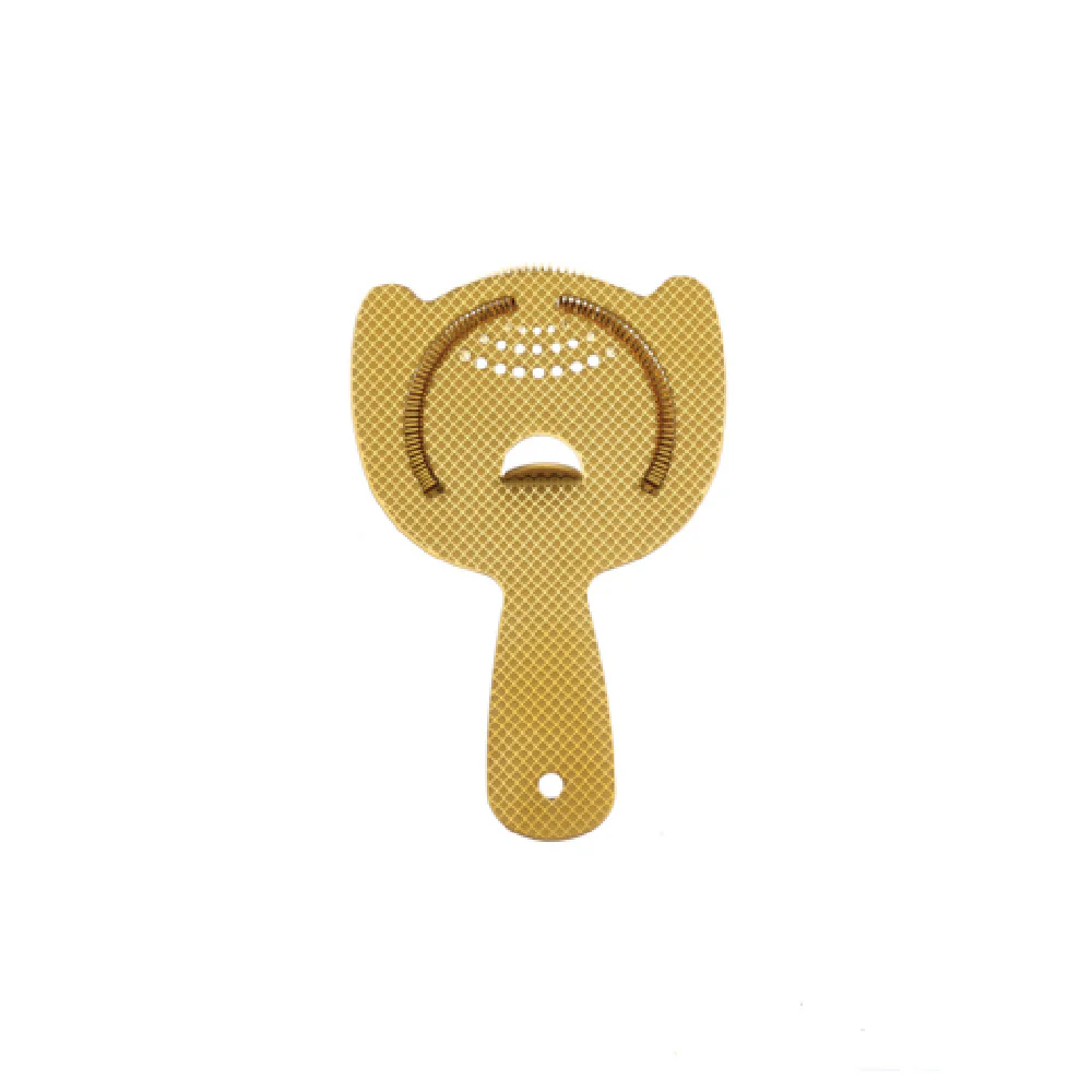Mercer Culinary M37203GD 6 Inch Bar Strainer Heavy Duty 2-Prong Gold-Plated Stainless Steel Mercer Culinary M37203GD 6 Inch Bar Strainer Heavy Duty 2-Prong Gold-Plated Stainless Steel