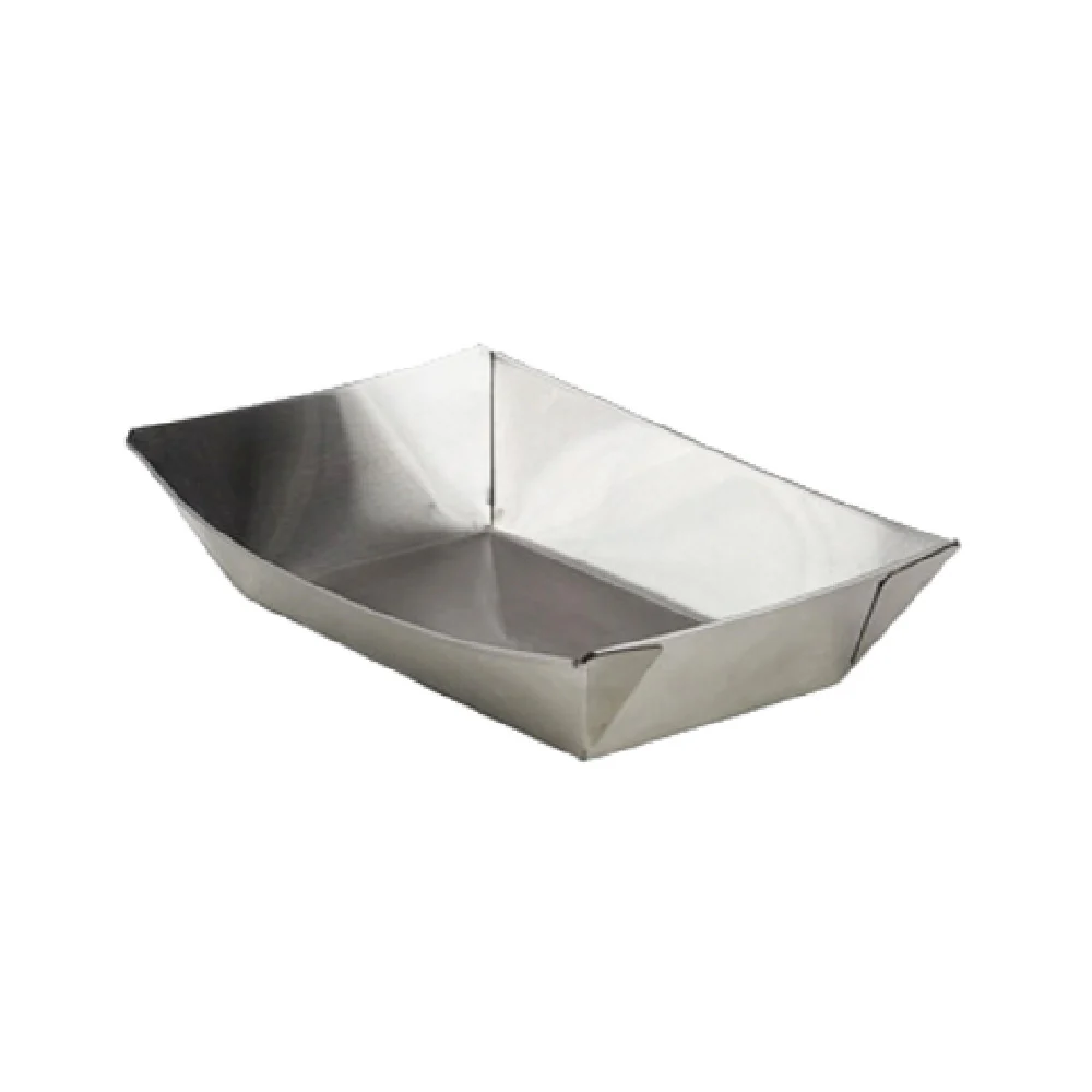GET Enterprises 4-80888 9-1/2 Inch Boat Tray Stainless Steel - Commercial Grade