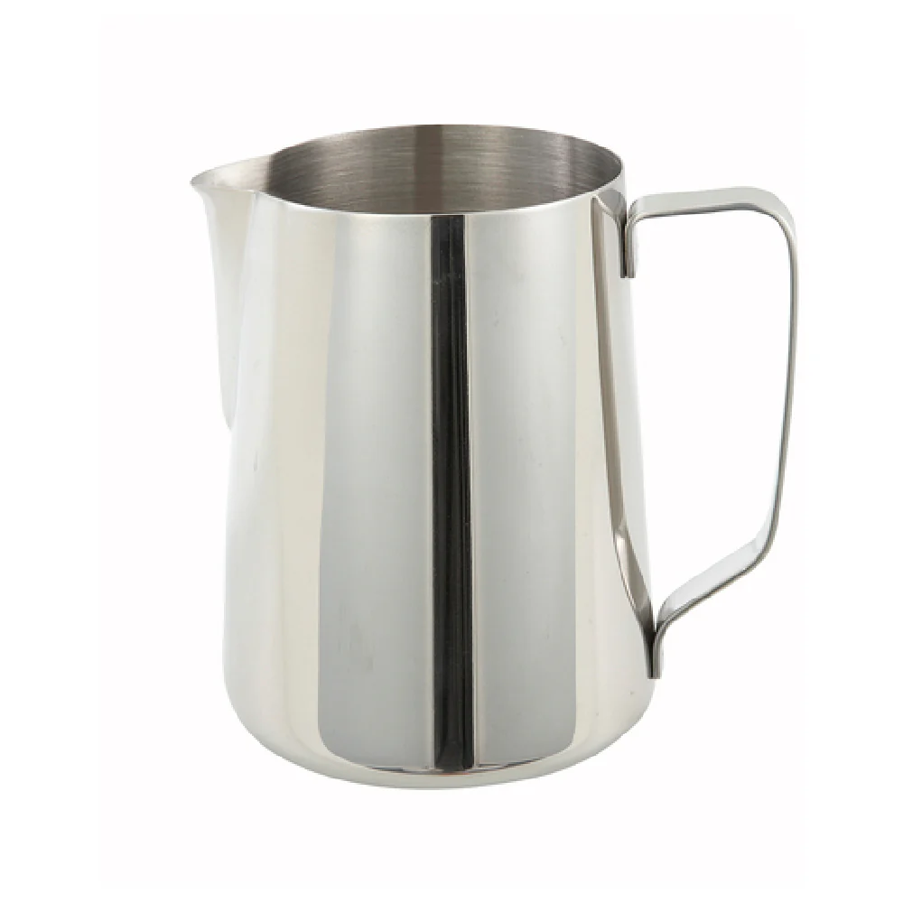 Winco WP-50 50 Oz Frothing Pitcher Durable Stainless Steel with Handle