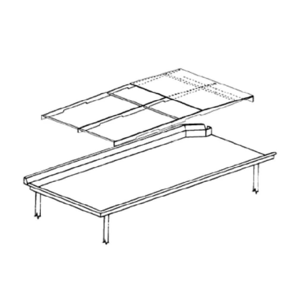 San-Aire Industries RD-101 36 Inch Dish Tray Rack Drainer Stainless Steel with Openings