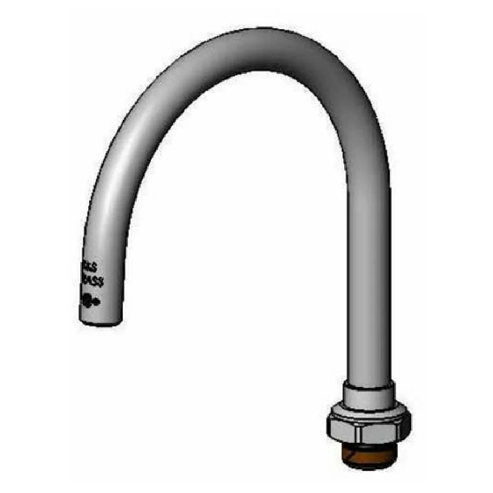 T&S Brass 133XP-ADE-F15 Swivel Nozzle Gooseneck 1.5 GPM Stainless Steel