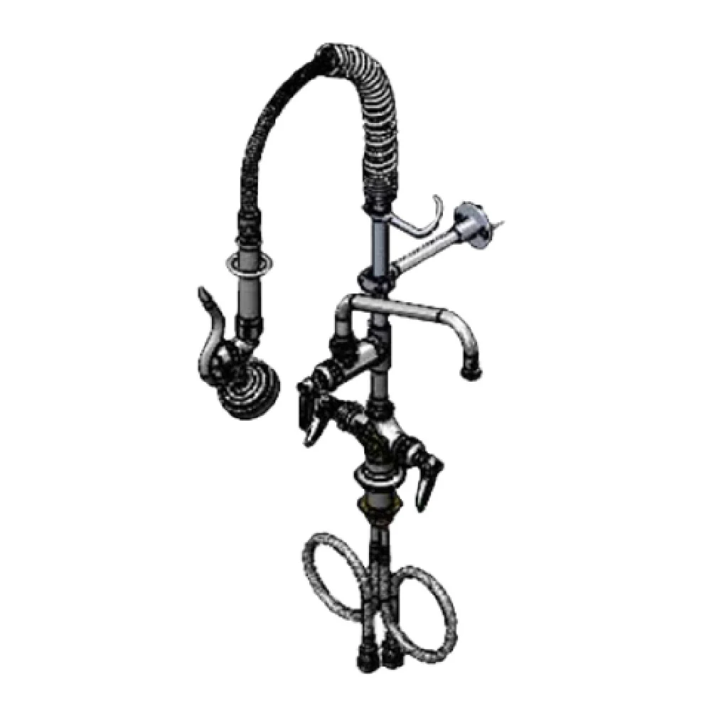 T&S Brass MPX-2DLN-08 Mini Pre-Rinse Unit Low Flow Spray Valve 8