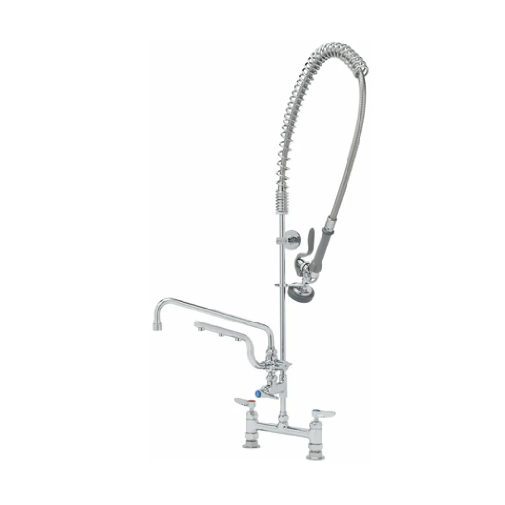 T&S Brass B-0123-U12-CR-B 12-Inch Swing Nozzle Mixing Faucet with Polished Chrome Brass