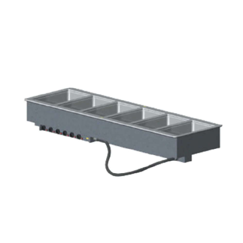 Vollrath 3640961 81-1/4 Inch Electric Hot Food Well Unit with 6 Wells