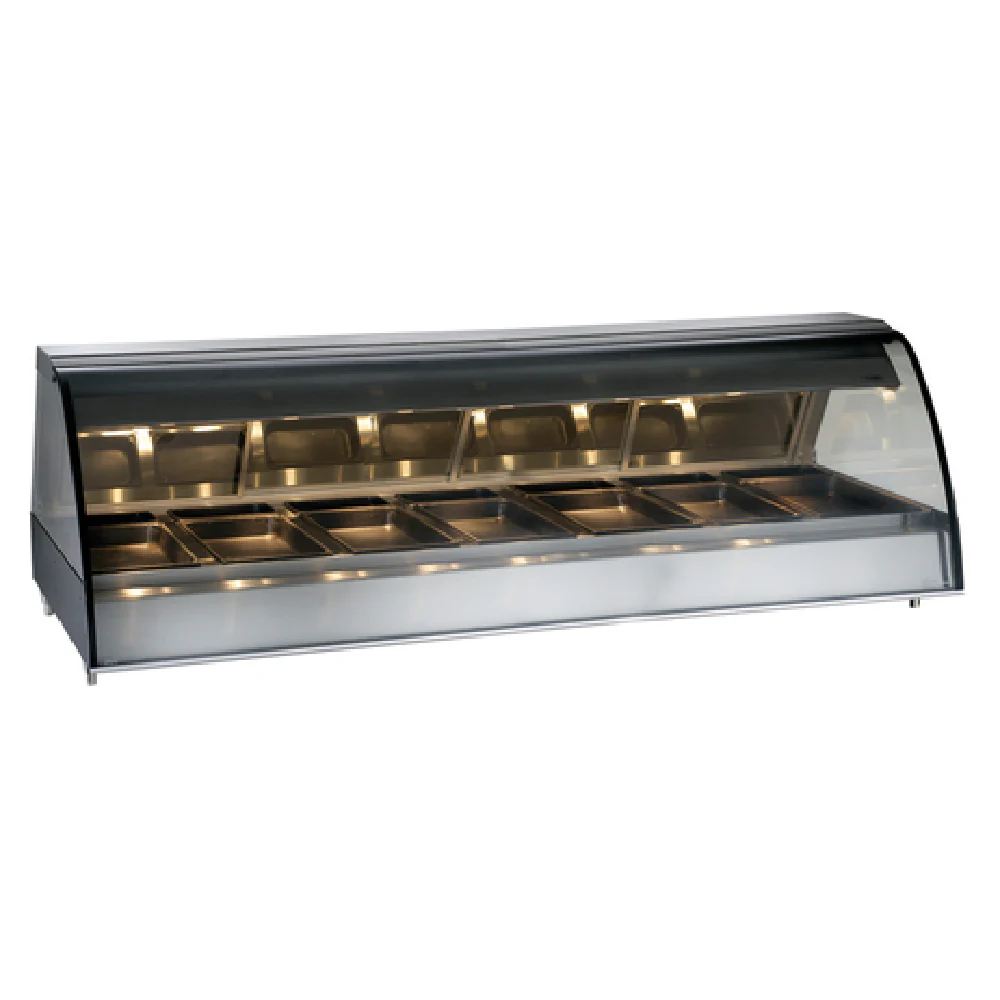 Alto Shaam TY2-96/PR-BLK_120/60/1 96 Inch Heated Deli Display Case with Halo Heat and curved glass Alto Shaam TY2-96/PR-BLK_120/60/1 96 Inch Heated Deli Display Case with Halo Heat and curved glass