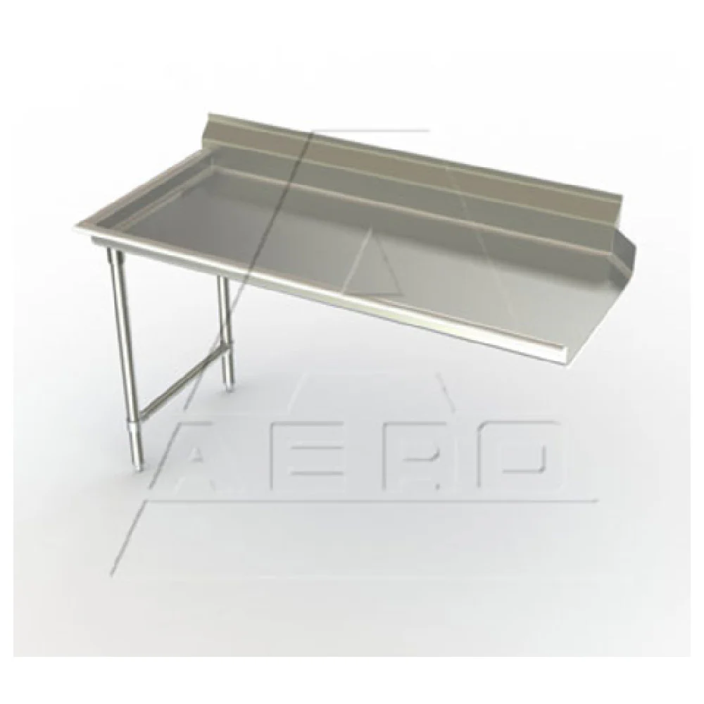 AERO Manufacturing XCD-L-72 72 Inch Delux Clean Dishtable Heavy Gauge Stainless Steel with Safety Edge