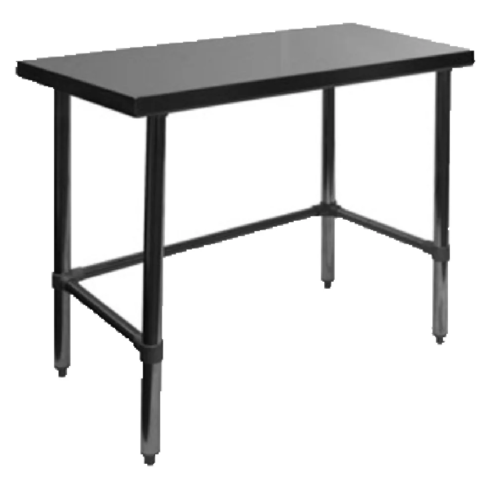GSW USA WT-P3048B 48 Inch 16 Gauge Stainless Steel Work Table with Adjustable Feet