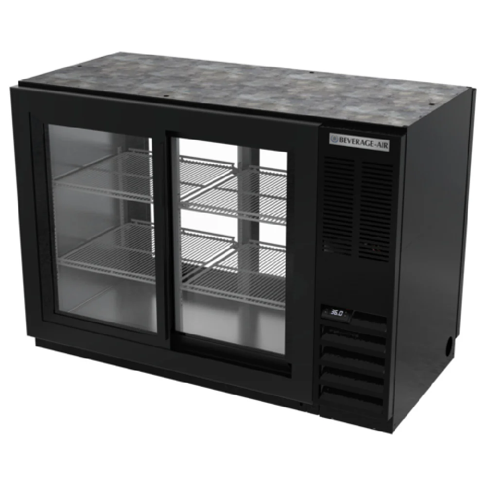 Beverage Air BB48HC-1-GS-PT-B 48 Inch Refrigerated Back Bar Refrigerator 13.6 cu ft Beverage Air BB48HC-1-GS-PT-B 48 Inch Refrigerated Back Bar Refrigerator 13.6 cu ft