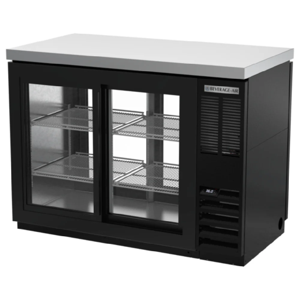 Beverage Air BB48HC-1-GS-F-PT-B-27 48 Inch Refrigerated Pass-Thru Back Bar Cabinet 13.6 cu ft Beverage Air BB48HC-1-GS-F-PT-B-27 48 Inch Refrigerated Pass-Thru Back Bar Cabinet 13.6 cu ft