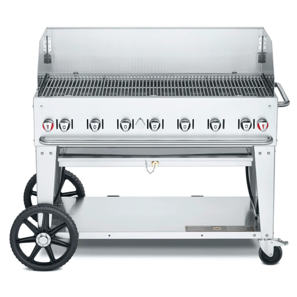 Crown Verity CV-MCB-48-SIBULK-WGP 46 Inch Outdoor Charbroiler Gas 7 Burners Stainless Steel