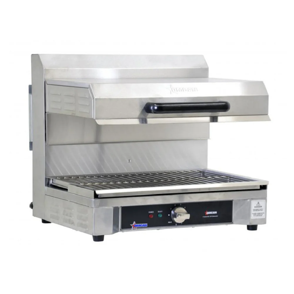 Omcan 43450 23 Inch Electric Salamander Broiler Countertop with Quartz Heating Omcan 43450 23 Inch Electric Salamander Broiler Countertop with Quartz Heating