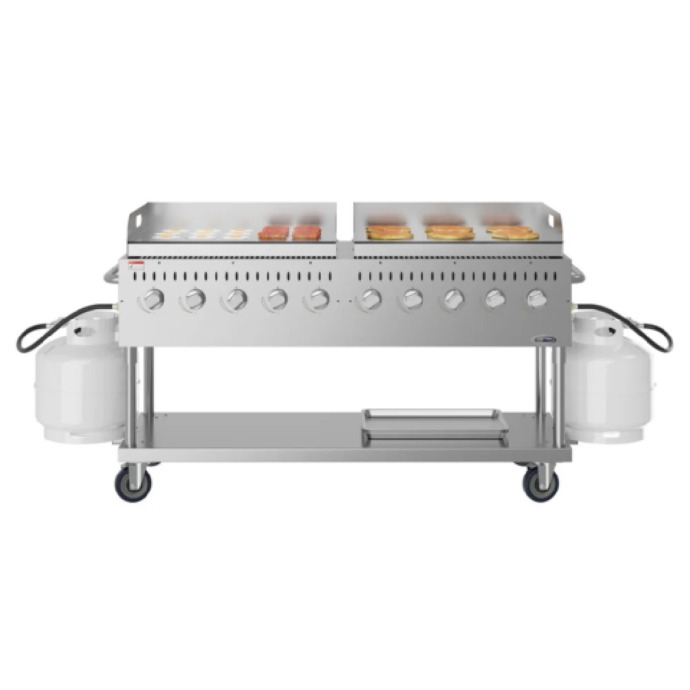 Koolmore CGKIT7-G36G36 72 Inch Commercial Outdoor Grill Gas Stainless Steel with 10 Burners 16000 BTU Koolmore CGKIT7-G36G36 72 Inch Commercial Outdoor Grill Gas Stainless Steel with 10 Burners 16000 BTU