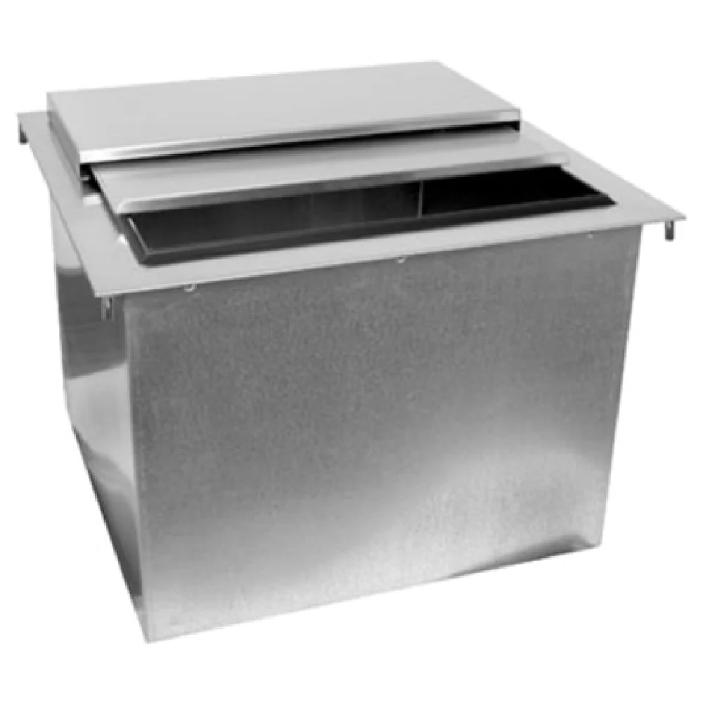 Glastender DI-IB12 14 Inch Ice Bin Drop-in with Stainless Steel Cover