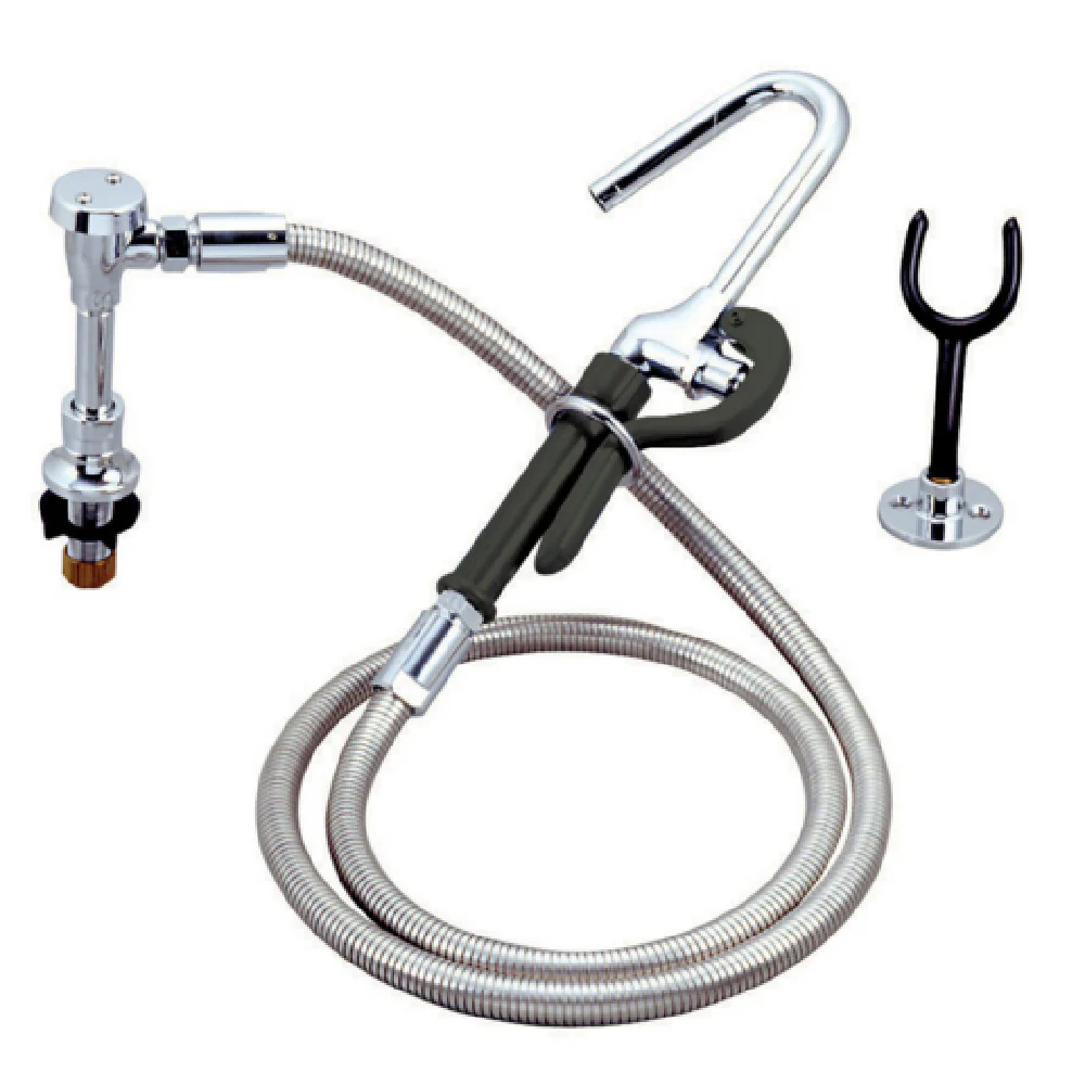 BK Resources BKF-BDMPF-G Pot Filler Assembly Remote Valve 72 Inch Hose Stainless Steel BK Resources BKF-BDMPF-G Pot Filler Assembly Remote Valve 72 Inch Hose Stainless Steel