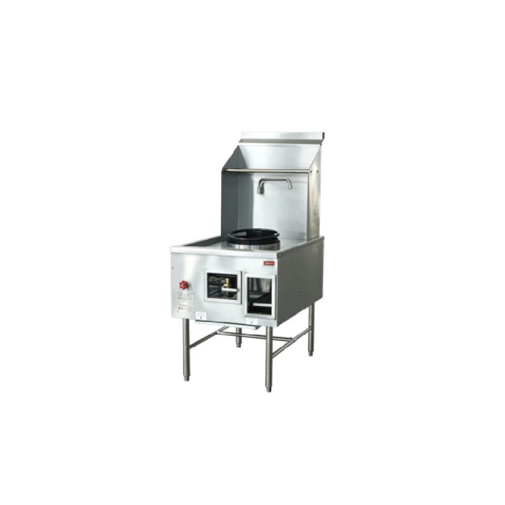 Omcan 48411 27-4/5 Inch Wok Range Gas Jet Burner 95000 BTU Stainless Steel