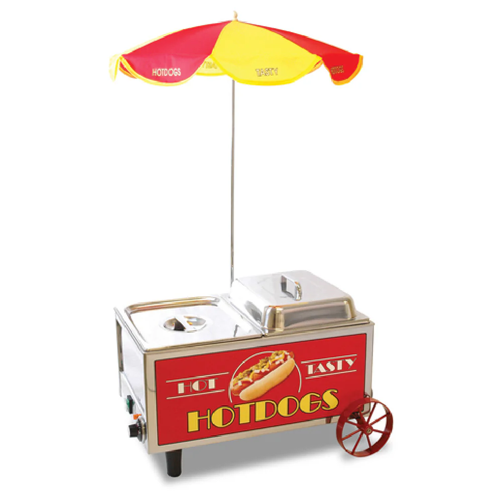 Winco 60072 21 Inch Electric Hot Dog Mini Cart with Adjustable Thermostat Winco 60072 21 Inch Electric Hot Dog Mini Cart with Adjustable Thermostat